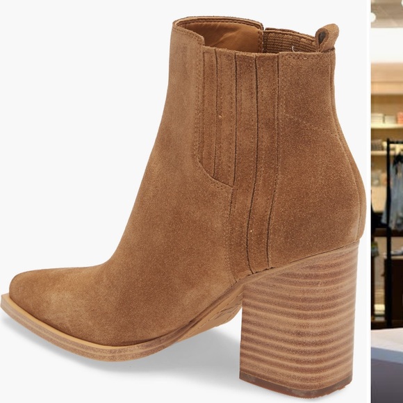 NWT Marc Fisher Oshay Pointed Toe Bootie Brown sz. 8 - Picture 2 of 12